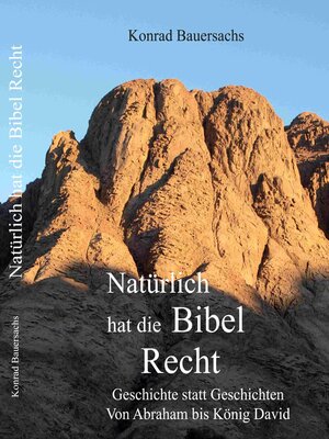 cover image of Natürlich hat die Bibel Recht !